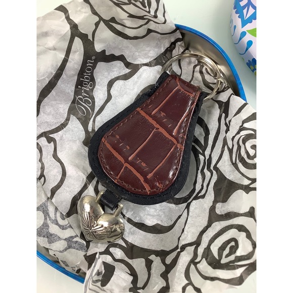Brighton Heart and Angel Leather Keychain in presentation box EUC - Picture 12 of 12